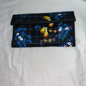 A vintage 1970s to 80s Toucan Velcro checkbook wallet NWOT